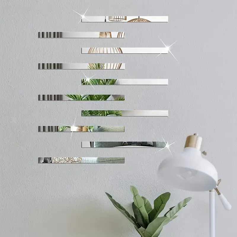 Set oglinzi acrilice  model dreptunghi  argintiu, oglinda acrilica perete mare decortiva dedeman dormitor rama ikea baie dedeman jysk  emag pret ieftin  mobexpert moderne ieftine leroy merlin autocolant  dreptunghi   35 x 8 cm glixicom [14]