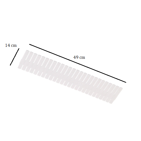 Set 6 Organizatoare Dedeman  Sertar Emag  Spatiu  brico depot din PVC Jysk 49 x 14 cm Ajustabile Manual [4]