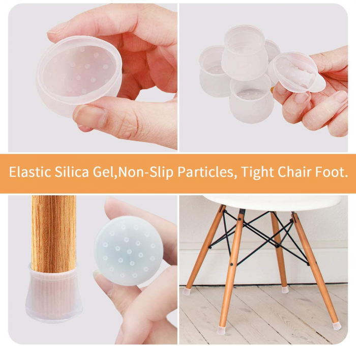 Set de 16 Capace din Silicon pentru Protectie Picioare Scaune si Mobila [6]