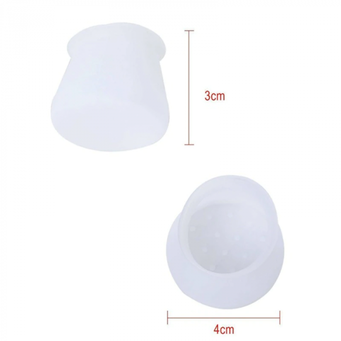 Set de 4 Capace din Silicon pentru Protectie Picioare Scaune si Mobila [9]
