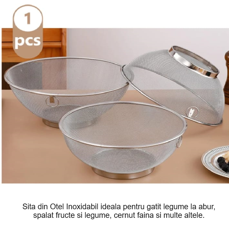 sita gatit legume la abur sita cenut faina sita spalat fructe legume diametru 22 cm otel inoxidabil [3]