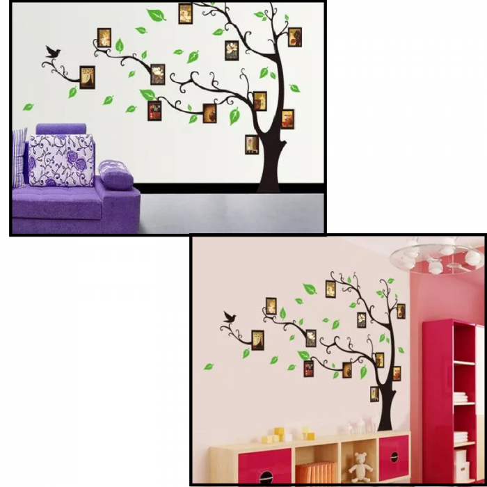 Sticker Decorativ Copac cu 7 Rame Foto Autocolant [4]