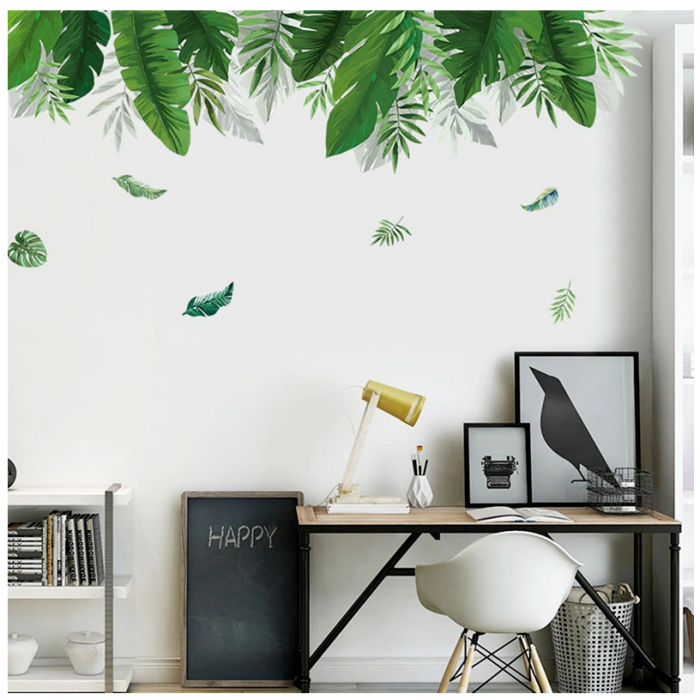 Sticker Decorativ Frunze Exotice 150 x 70 cm G Glixicom® [2]