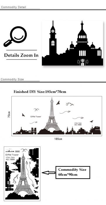 Sticker Decorativ Turnul Eiffel [6]