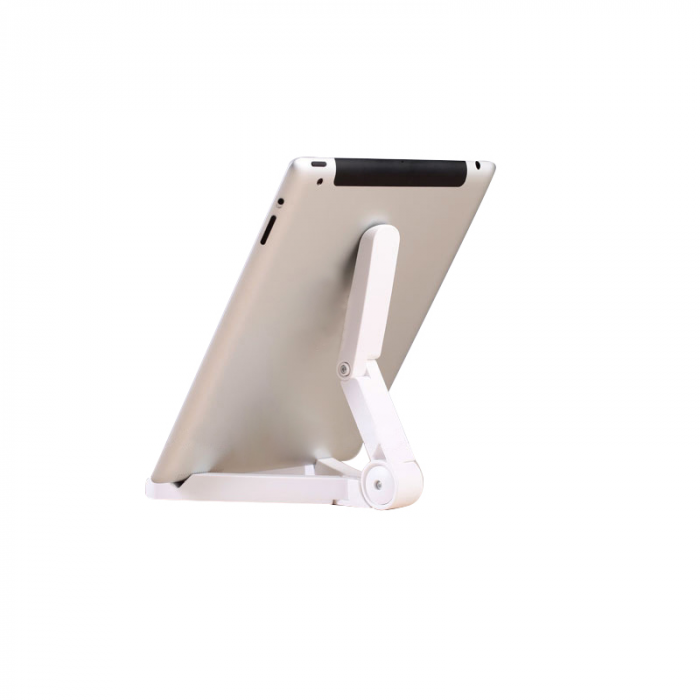Suport pentru Tableta, E-reader sau Telefon Pliabil si Reglabil Alb [3]