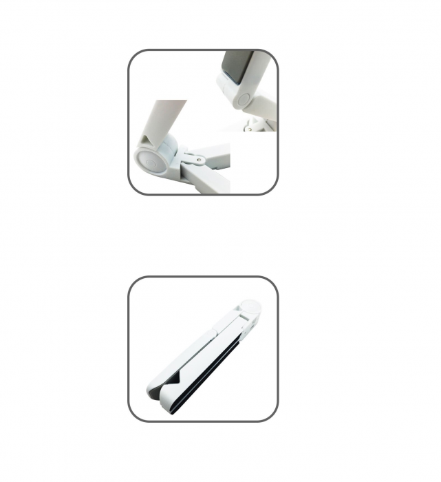 Suport pentru Tableta, E-reader sau Telefon Pliabil si Reglabil Alb [4]