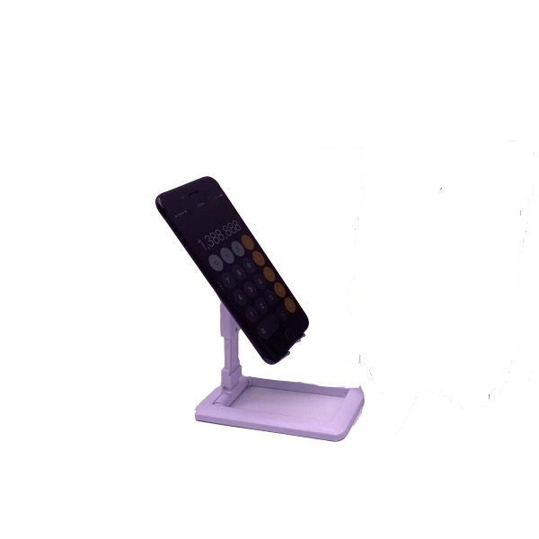 Suport pentru Telefon sau Tableta, Inaltime Reglabila si Pliabil Alb [4]