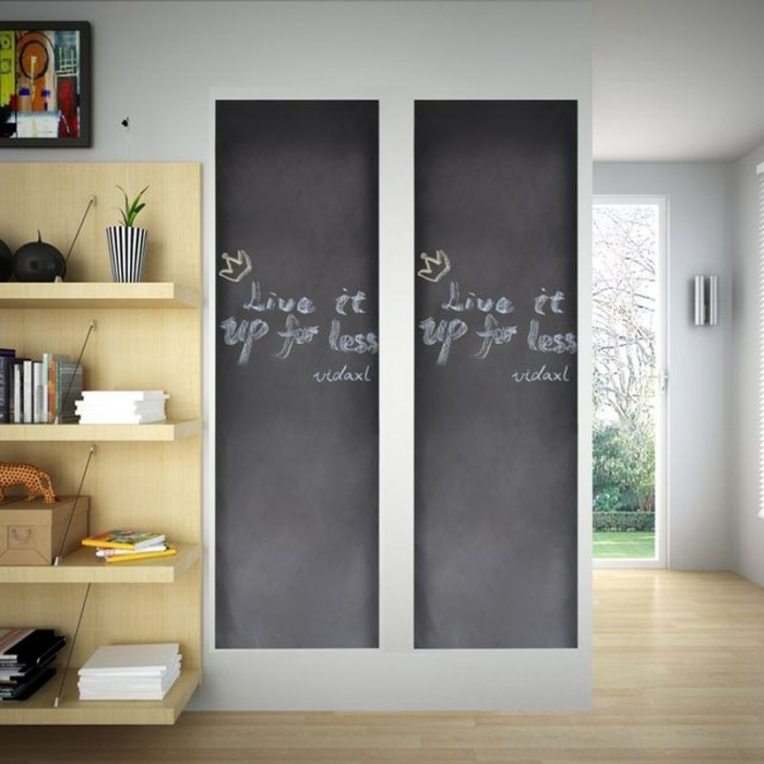 Tabla Scolara Neagra sub Forma de Autocolant pentru Scris cu Creta, 2 m x 45 cm [6]