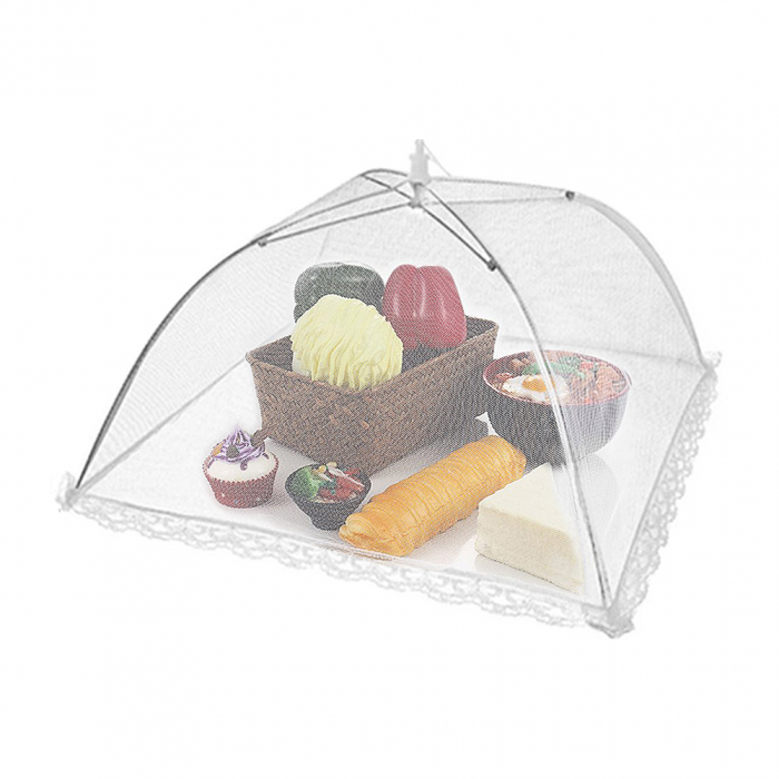 Umbrela Protectie Alimente de Tip Capac 31 x 31 cm Alba [3]