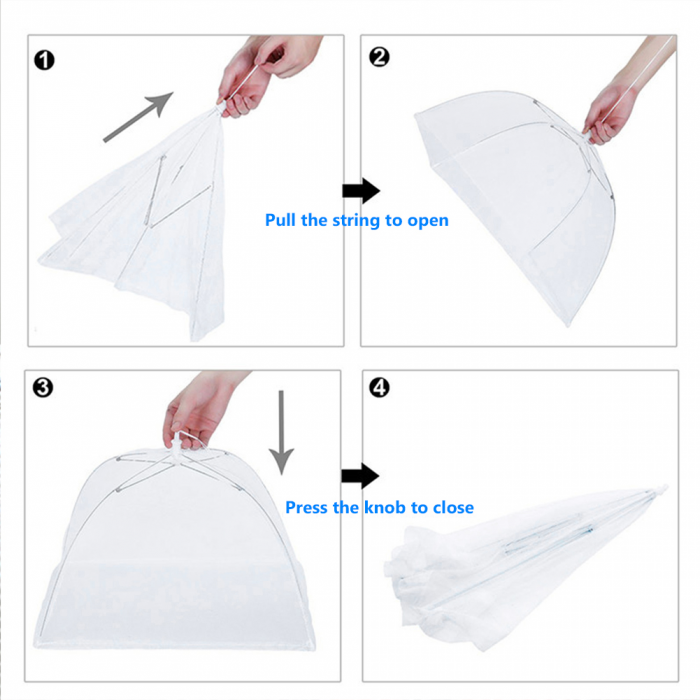Umbrela Protectie  Alimente  de Tip Capac 60 x 40 cm  Alba [6]