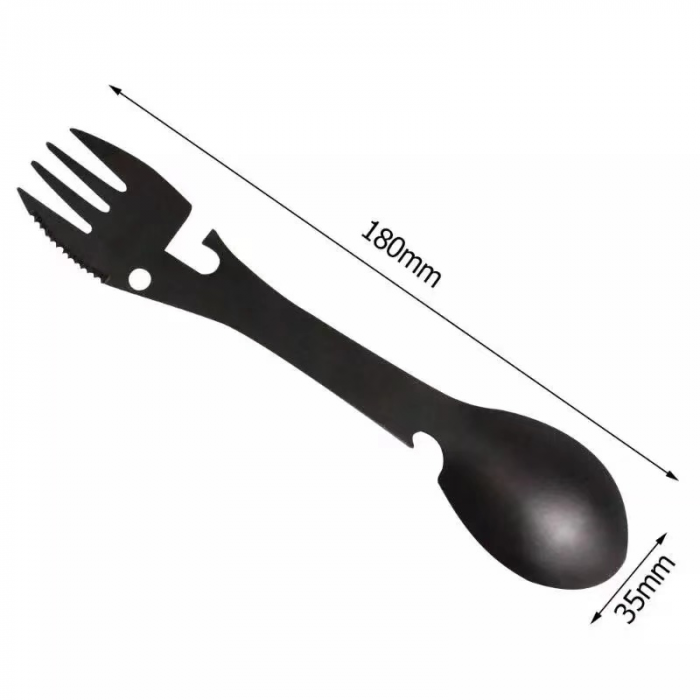 Ustensila Multifunctionala pentru Camping si Drumetii  Tip Spork 5 in 1 G Glixicom® [6]