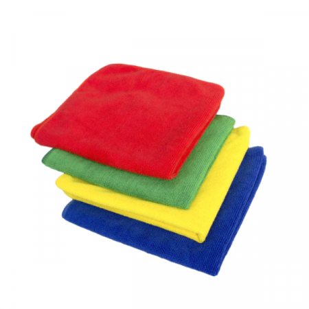 Accesorii & Organizare Baie - Set 5 Lavete Microfibra Multicolore Absorbante Lavabile si Reutilizabile 30 x 30 cm