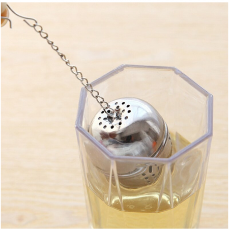 Infuzor Ceai sau Mirodenii din Inox cu Inel Agatare 4 x 4 cm [2]