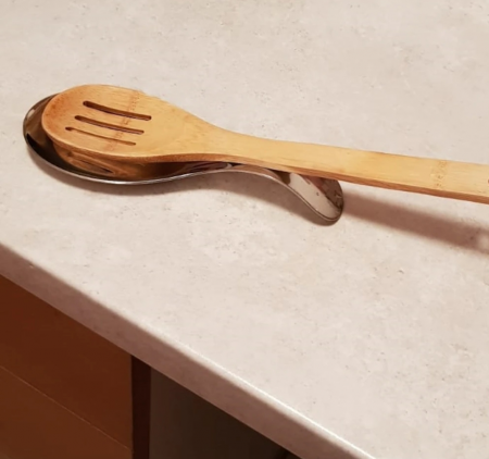 Suport din Inox pentru Lingura Alte Ustensile de Bucatarie sau Servire Bufet 22 x 8 cm [4]