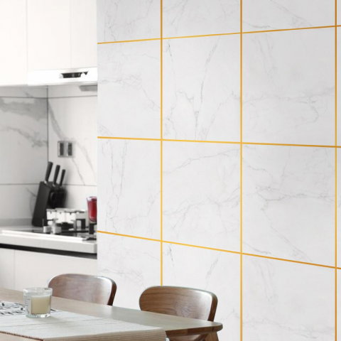 Banda Adeziva Decorativa Pentru Rosturi Gresie si Faianta Auriu/Gold  50 m x 5 mm Decoratiune rosturi murdare glixicom emag dedeman leroy merlin brico depot  jysk [7]