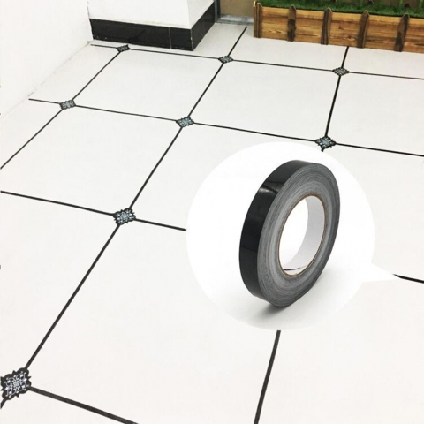 Banda Adeziva Decorativa Pentru Rosturi Gresie si Faianta Negru  50 m x 5 mm Decoratiune rosturi murdare glixicom emag dedeman leroy merlin brico depot  jysk