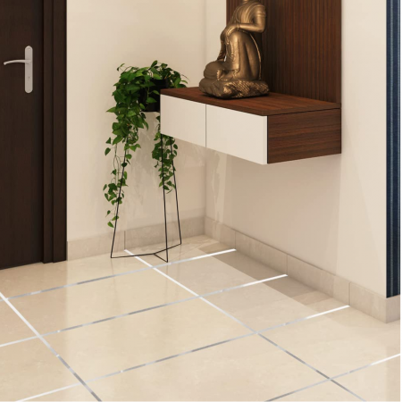 Banda Adeziva Decorativa Pentru Rosturi Gresie si Faianta Argintiu/Gri/Silver  50 m x 1 cm Decoratiune rosturi murdare glixicom emag dedeman leroy merlin brico depot  jysk [1]