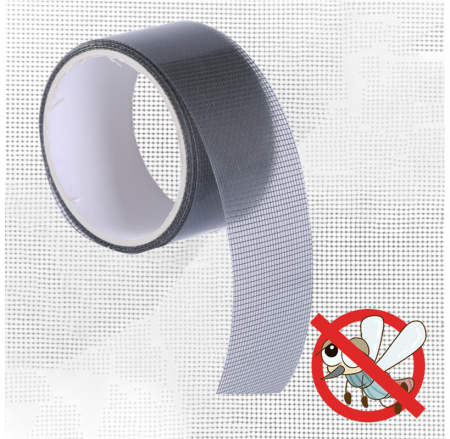 Banda Adeziva pentru Reparare Plase Tantari din Fibra de Sticla 1,80 x 5 cm [2]