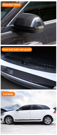 Banda Adeziva pentru Tuning Auto 7 x 300 cm Efect 5D Carbon [1]