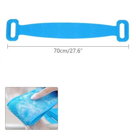 Burete de Baie din Silicon pentru Spalare Corporala si Exfoliere Piele Moarta – Curatare Profunda si Masaj [8]