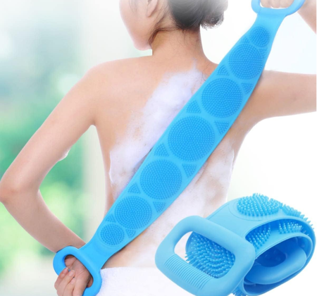 Burete de Baie din Silicon pentru Spalare Corporala si Exfoliere Piele Moarta – Curatare Profunda si Masaj [9]