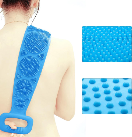 Burete de Baie din Silicon pentru Spalare Corporala si Exfoliere Piele Moarta – Curatare Profunda si Masaj [10]