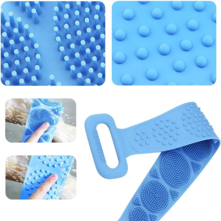 Burete de Baie din Silicon pentru Spalare Corporala si Exfoliere Piele Moarta – Curatare Profunda si Masaj [14]