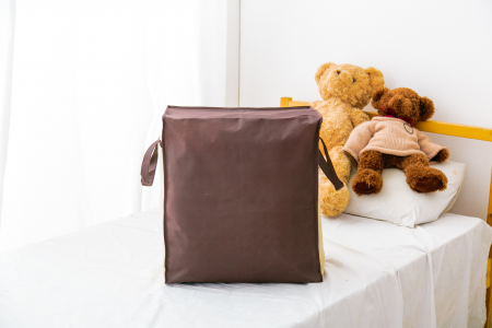 Cutie Textila cu Fermoar si Manere pentru Depozitare si Transport Haine 46 x 47 x 30 cm [3]