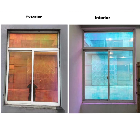 Folie Geam Cameleon Blue Reflexivă UV – Reducere Caldura si Protectie UV [6]