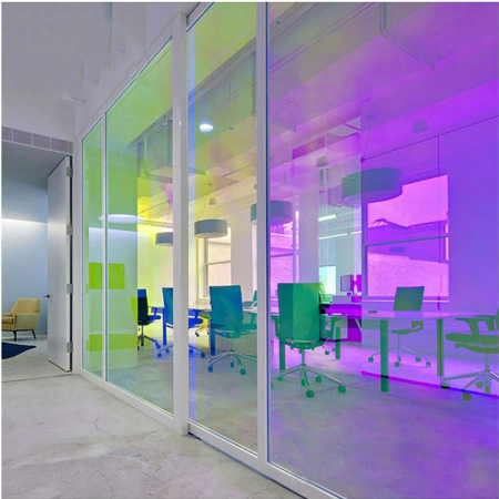 Folii Si Accesorii pentru Ferestre si Geamuri - Folie Geam Cameleon Blue Reflexivă UV – Reducere Caldura si Protectie UV