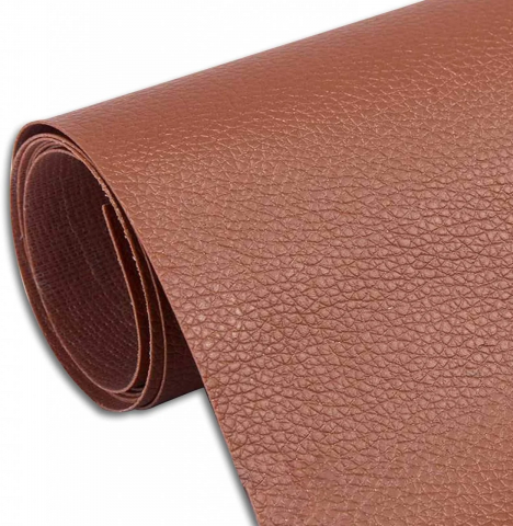 Folie Piele Ecologica Autoadeziva pentru Reconditionare Mobilier sau Obiecte 1 m x 45 cm Maro G Glixicom®
