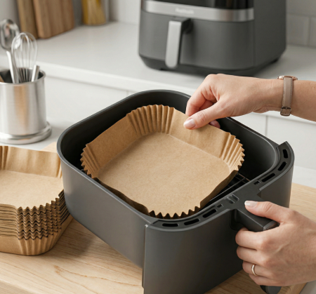 Forme si Tavi de Copt - hartie copt airfryer rotunda hartie de copt unica folosinta hartie de copt fripteuza