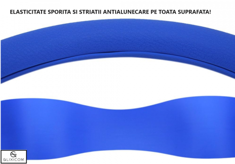 Husa Volan Universala din Silicon Negru Husa volan silicon emag Protectie Siguranta si Confort la Volan Diametru 33-40 cm Husa volan silicon dedeman [31]