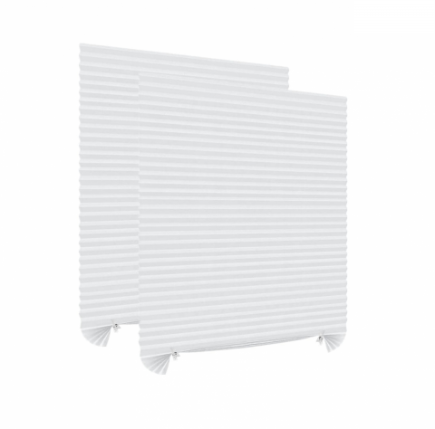 Jaluzea Plisata cu Sistem de Prindere Autoadeziv Glixicom 60 x 150 cm, Alba, jaluzele geamuri mansarda rulou dedeman velux leroy merlin pentru ferestre interior hornbach jaluzele ieftine  jysk [12]