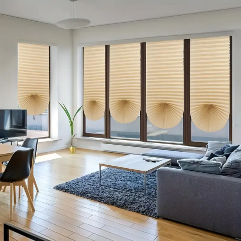 Jaluzea Plisata cu Sistem de Prindere Autoadeziv Glixicom 60 x 150 cm, Alba, jaluzele geamuri mansarda rulou dedeman velux leroy merlin pentru ferestre interior hornbach jaluzele ieftine  jysk [2]