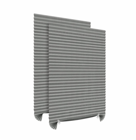 Jaluzea Plisata cu Sistem de Prindere Autoadeziv Glixicom 60 x 150 cm, Gri, jaluzele geamuri mansarda rulou dedeman velux leroy merlin pentru ferestre interior hornbach jaluzele ieftine  jysk [12]