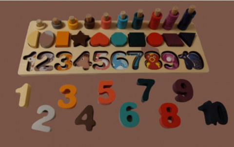 joc lemn de tip montessori joc copii jumbo noriel emag [2]