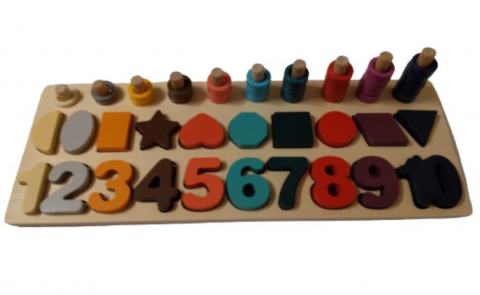 joc lemn de tip montessori joc copii jumbo noriel emag [0]