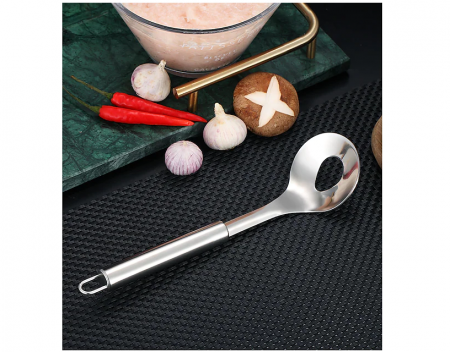 Lingura din Inox pentru Preparat Chiftelute si Perisoare din Carne, Creveti, Peste sau Legume, 22 cm [3]