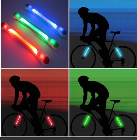 Lumina LED pentru Ciclism sau Drumetii Multifunctionala de Siguranta 2 Moduri de Iluminare