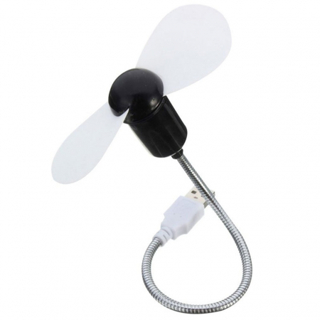 Mini Ventilator cu Alimentare USB si Brat Metalic Reglabil pentru Laptop sau PC 31 cm x 11,5 cm [3]