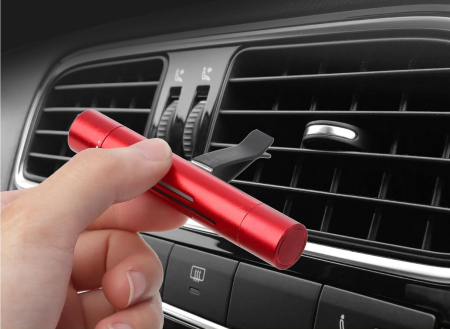 Odorizant Auto din Aluminiu cu 5 Rezerve Uleiuri Esențiale – Parfum Auto Premium, Design Elegant si Aroma Intensa de Durata [22]