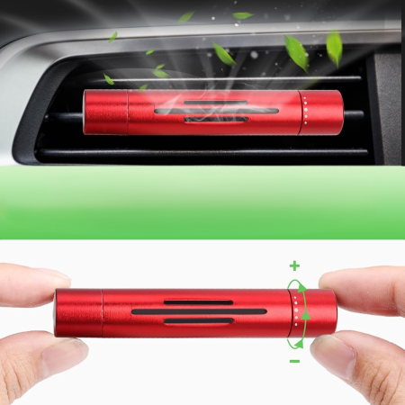 Odorizant Auto din Aluminiu cu 5 Rezerve Uleiuri Esențiale – Parfum Auto Premium, Design Elegant si Aroma Intensa de Durata [20]