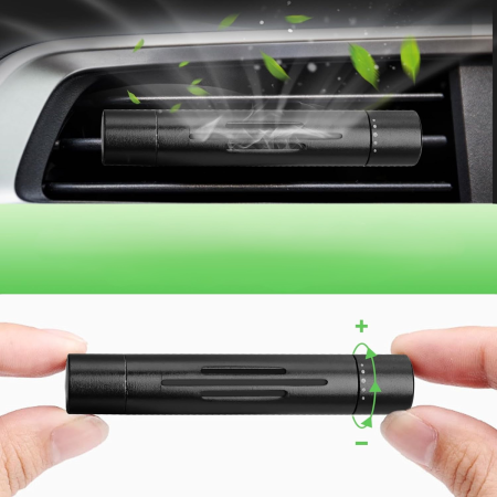 Odorizant Auto din Aluminiu cu 5 Rezerve Uleiuri Esențiale – Parfum Auto Premium, Design Elegant si Aroma Intensa de Durata [5]