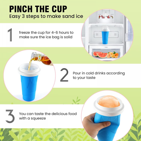 Pahar pentru facut Slushy Suc Inghetat Milkshake Cup Frozen Pahar Slushy Maker Emag Pahar Suc inghetat Ice Cup [8]