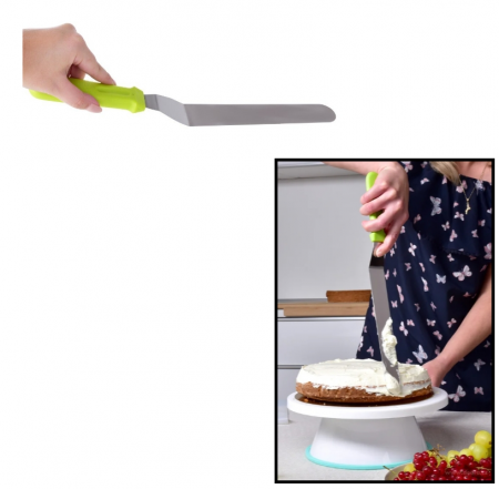 Paleta  pentru Ornare Tort si Prajituri din Inox 36 cm G Glixicom® [1]