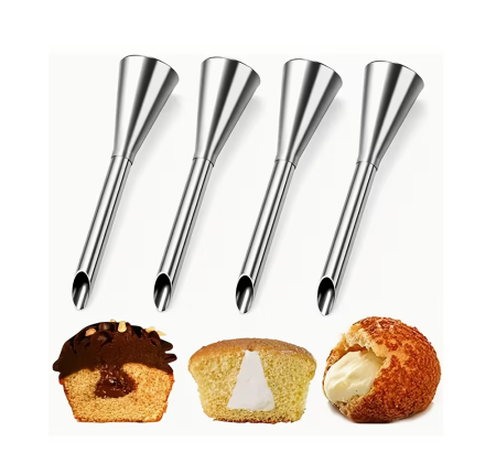 Palnie din Inox pentru Crema - Umplut Gogosi Briose Eclere Croissante sau Cozonaci [7]