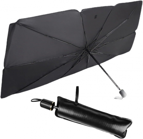 Parasolar umbrela dedeman  Parasolar auto carrefour kaufland parasolar auto jumbo parasolar auto izolatie termica 135 cm x 70 cm parasolar auto ieftin glixicom negru cu husa depozitare [8]