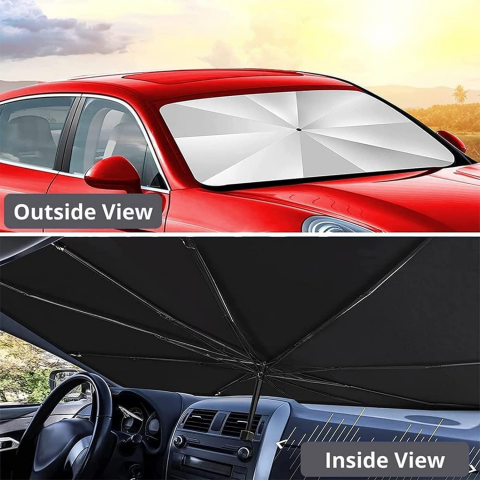 Parasolar umbrela dedeman  Parasolar auto carrefour kaufland parasolar auto jumbo parasolar auto izolatie termica 135 cm x 70 cm parasolar auto ieftin glixicom negru cu husa depozitare [7]