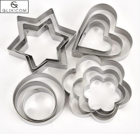 Set 12 Forme Metalice pentru Fursecuri Prajituri sau Gogosi cu Marimi Diferite [2]